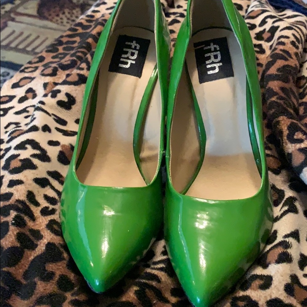 Green high heels